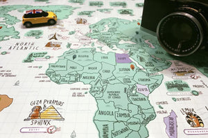 Unboxing World Travel Scratch Map: Let's discover a whole new world!