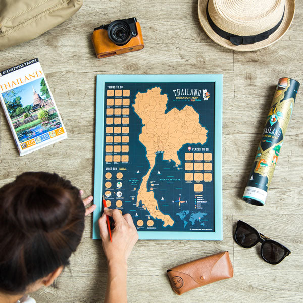 Good Weather Thailand Scratch Travel Map Travel to Thailand deluxe luckies world travel map with pins europe uk usa rosegold small personalised Scratch Off Thailand Map travelization Scratch Traveling map USA Online travel fun travelling lover Thai 泰國 刮刮地圖 刮刮樂 泰國地圖 世界地圖