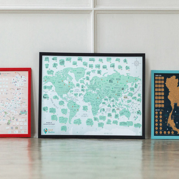 Good Weather World Scratch Travel Map with frame Travel around the World deluxe luckies world travel map with pins europe uk rosegold small personalised Scratch off World Map travelization Scratch Traveling map Europe USA Online travel fun 刮刮地圖 刮刮樂 世界地圖 刮刮世界地圖