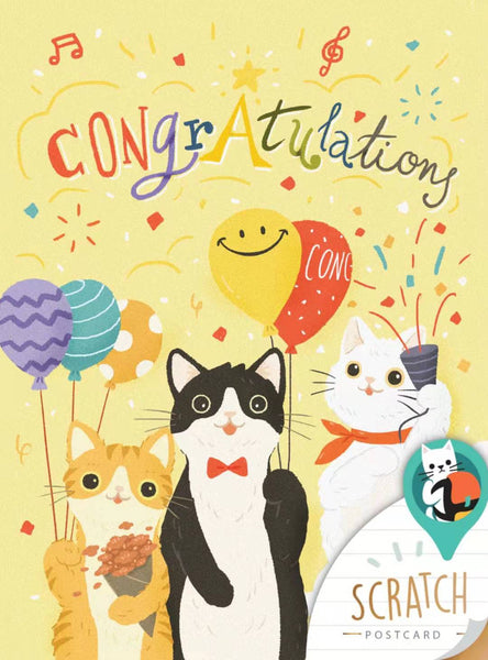 GW-GoodWeather-Scratch-Postcard-Scratchable-private-postcard-graduation card